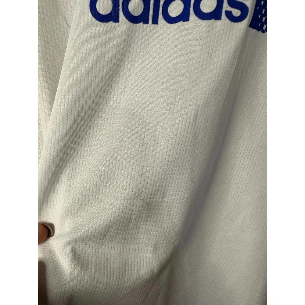 Adidas Aeroready Designed To Move Sport Tee White Royal Blue XL‎ NEW